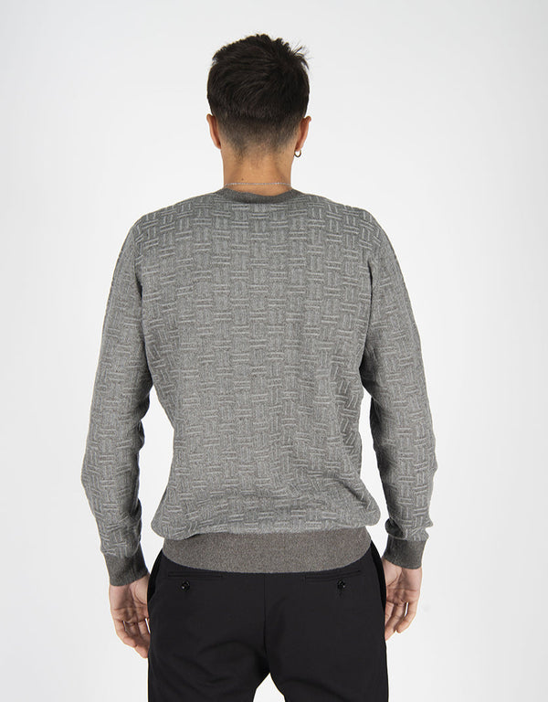 maglia SCACCHI grigio