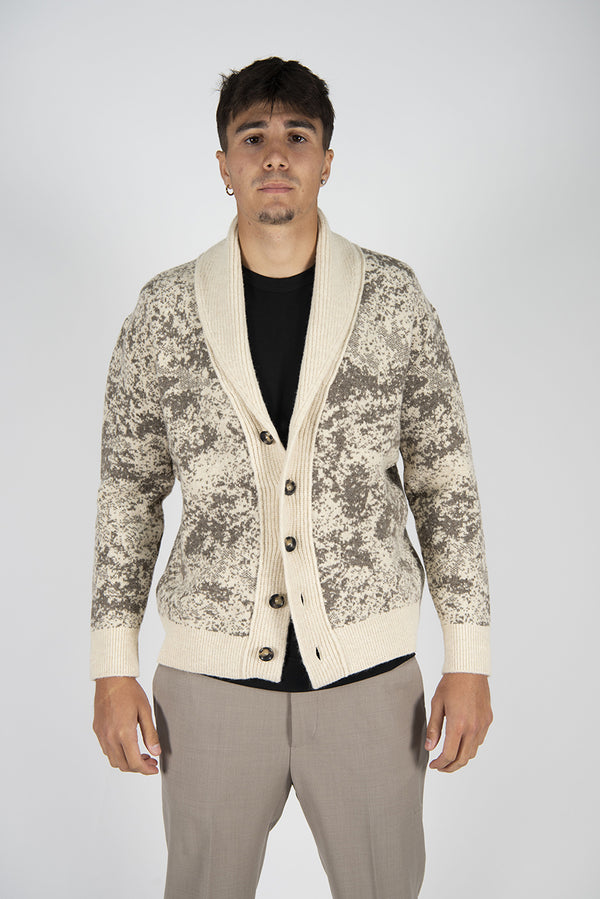 cardigan JACQUARD tortora