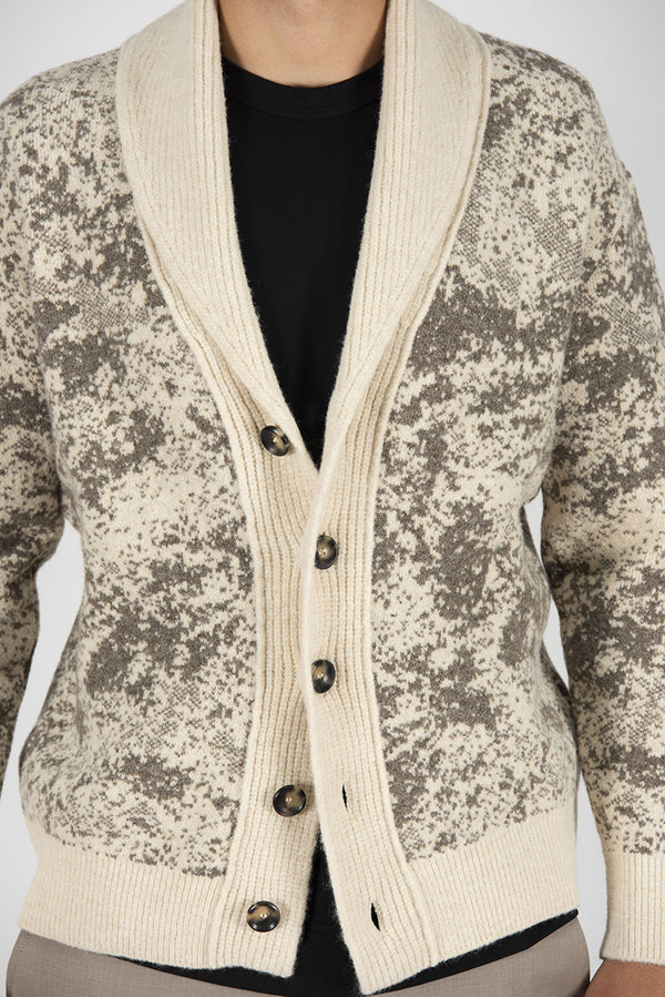 cardigan JACQUARD tortora