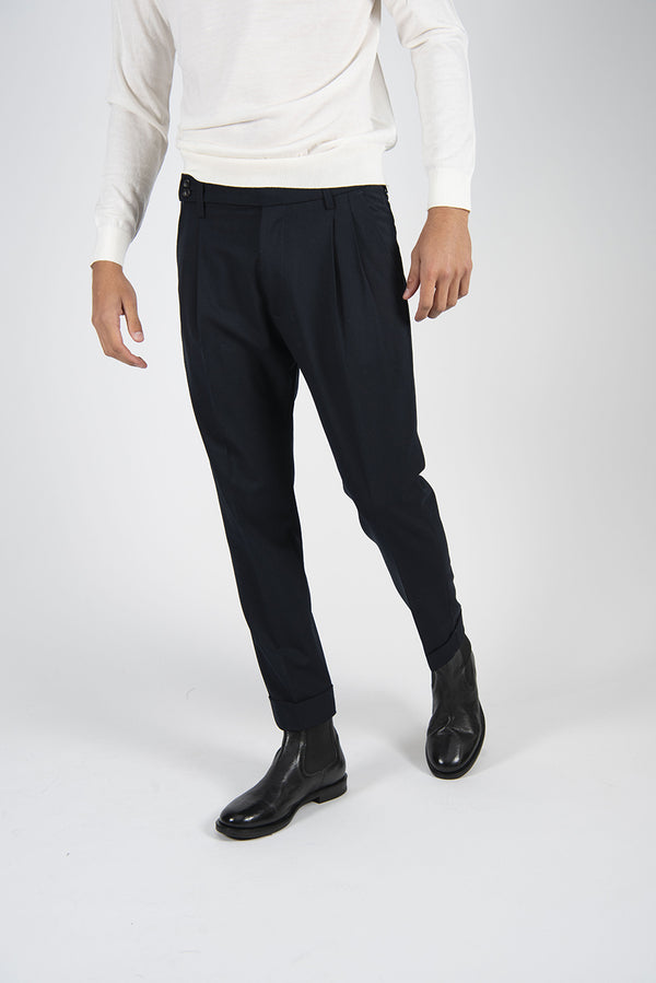 pantalone DOPPIA PENCE blu
