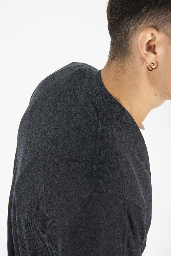 maglia cardigan FINEZZA grigio