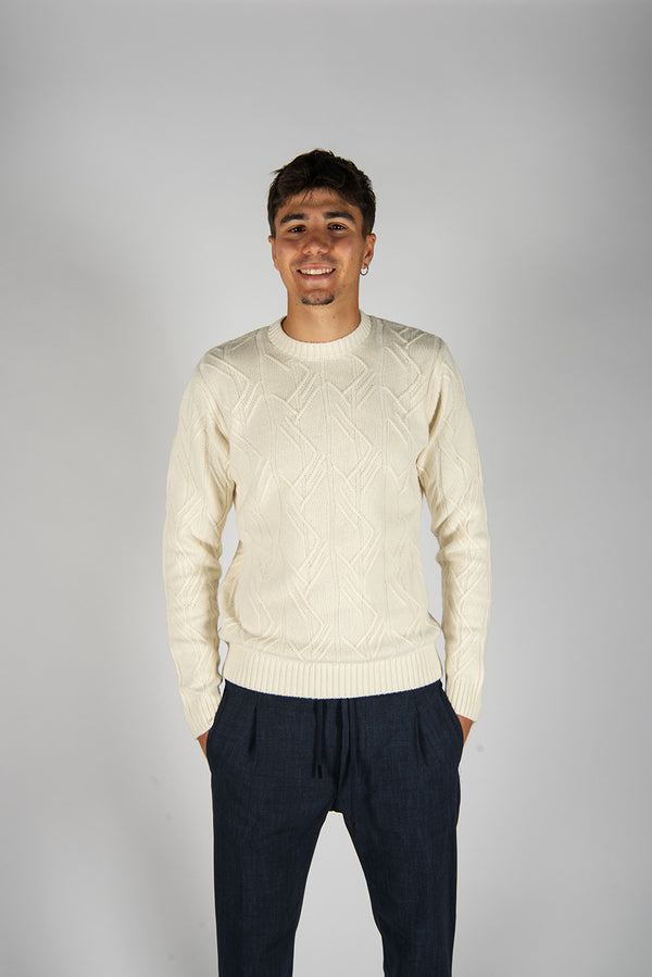 maglia LOSANGHE panna