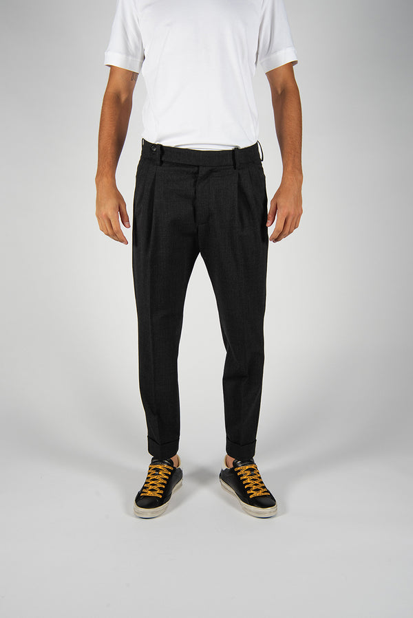 pantalone DOPPIA PENCE grigio