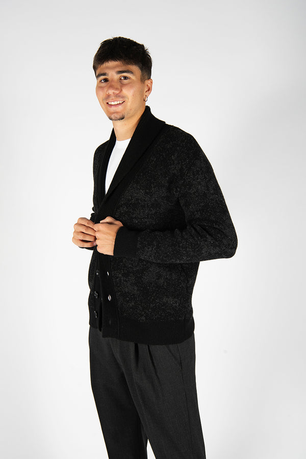 cardigan JACQUARD nero