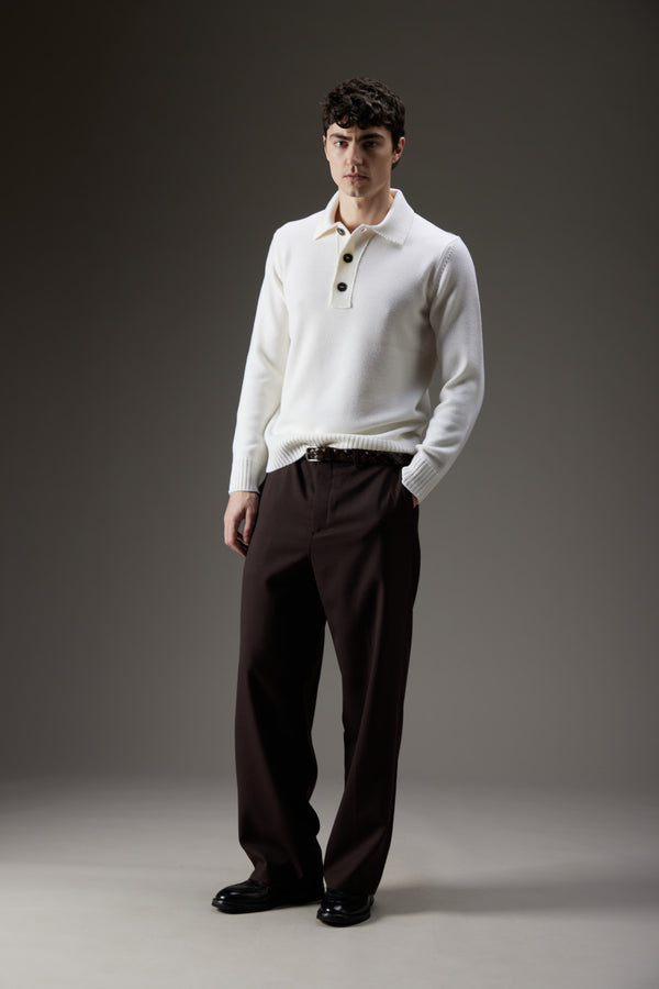 maglia POLO C/BOT. bianco