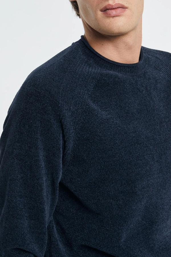 maglia VELVET ROUND blu marine