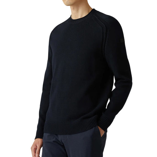 maglia COTTON TECHNO WASH blu black