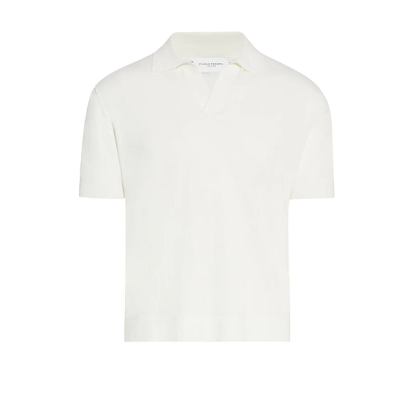 maglia POLO LOOSE panna