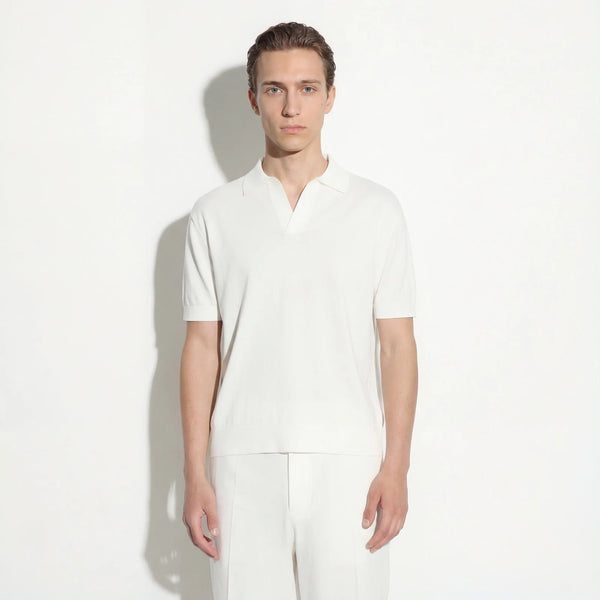 maglia POLO LOOSE panna