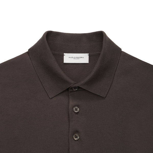 maglia POLO basic marrone