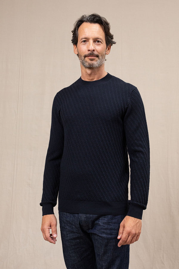 maglia GIROCOLLO blu