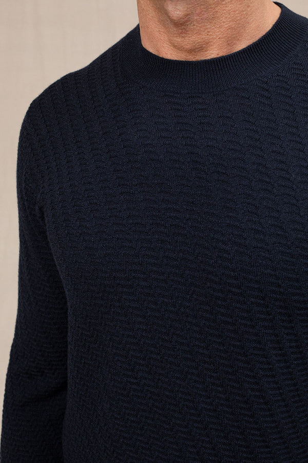 maglia GIROCOLLO blu