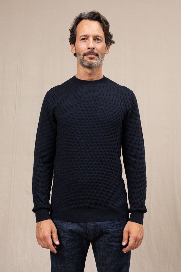 maglia GIROCOLLO blu