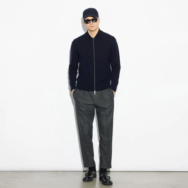 maglia ZIP blu