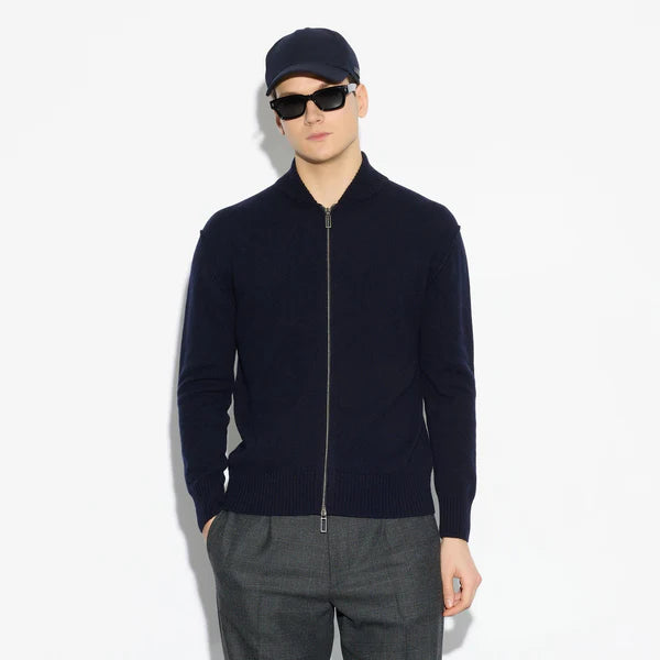 maglia ZIP blu