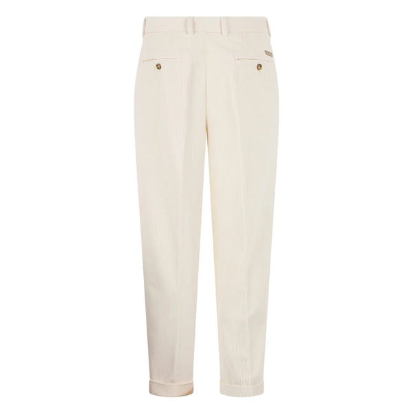 pantalone DUOMO velluto latte