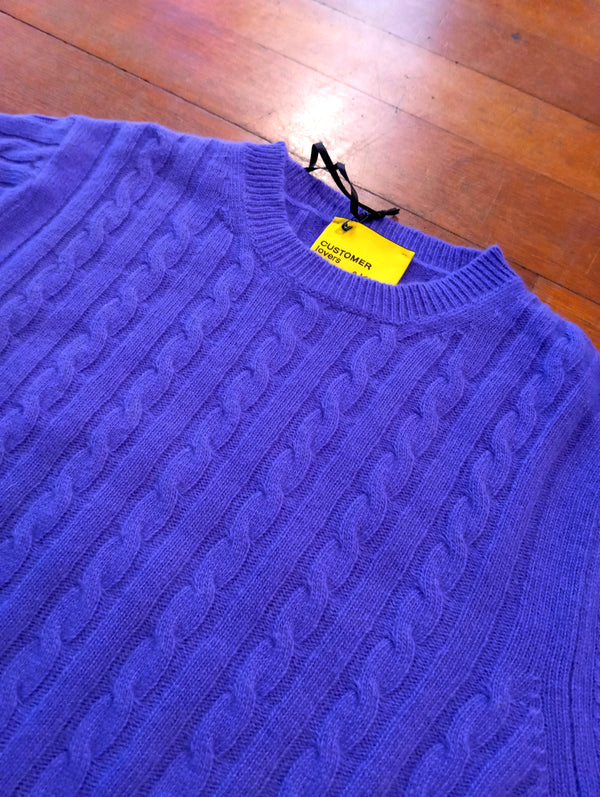 maglia TRECCIA viola