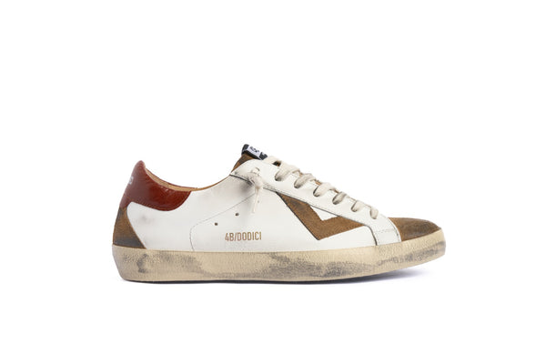 SUPRIME bianco/cognac