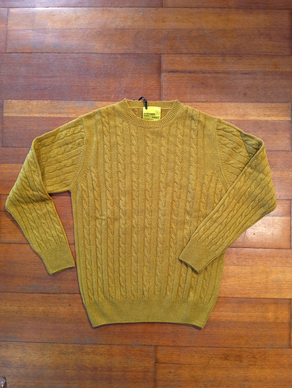 maglia TRECCIA ocra