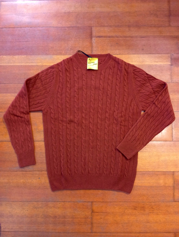 maglia TRECCIA ruggine