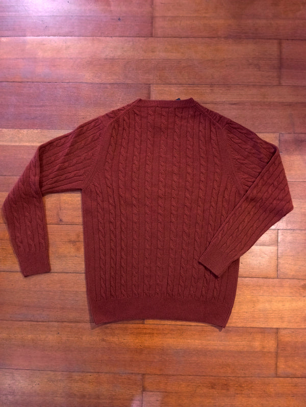 maglia TRECCIA ruggine