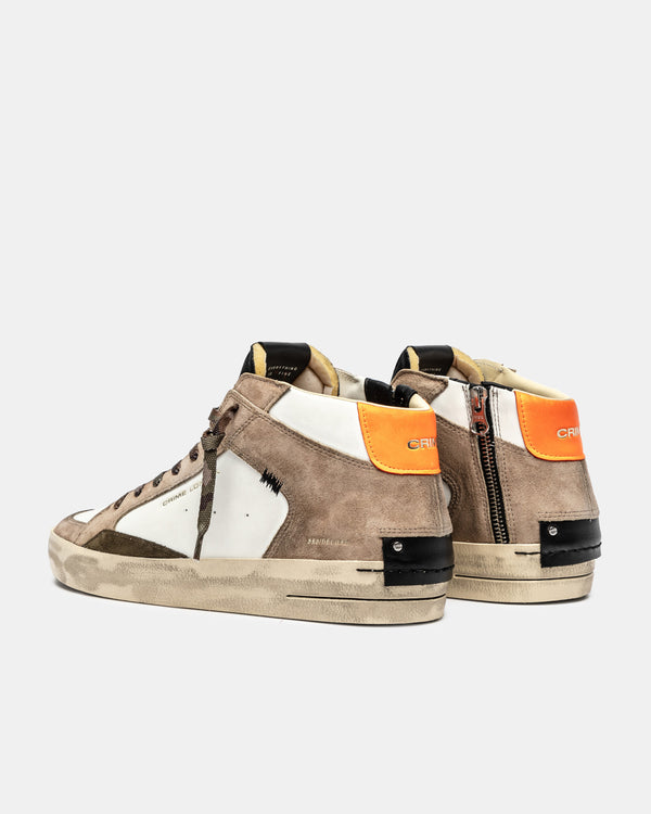 CRIME SK8 deluxe mid burnt ashes