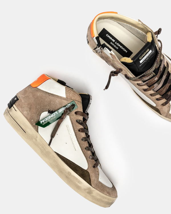 CRIME SK8 deluxe mid burnt ashes