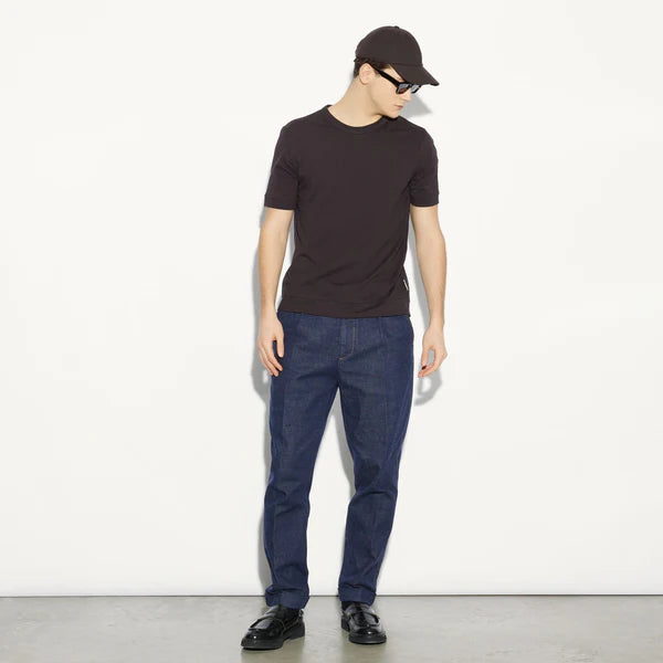 t-shirt BASIC marrone