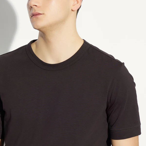 t-shirt BASIC marrone