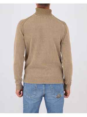 maglia collo alto COTTON TECHNO WASH toupe